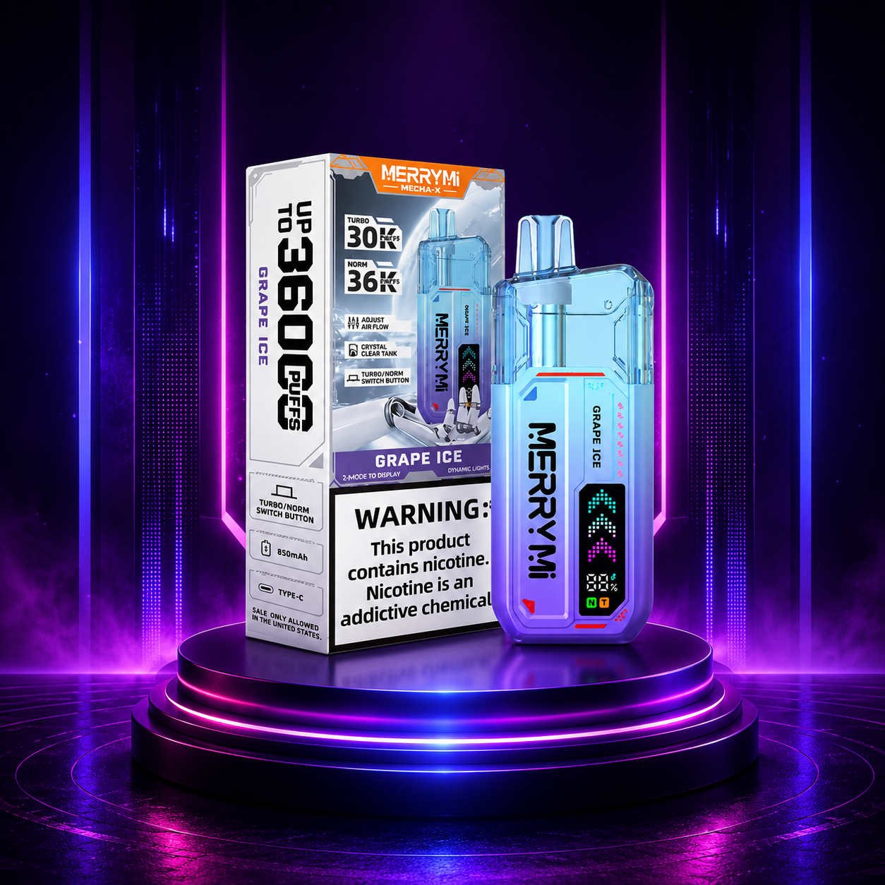 MerryMi Mecha X 36K Grape Ice
